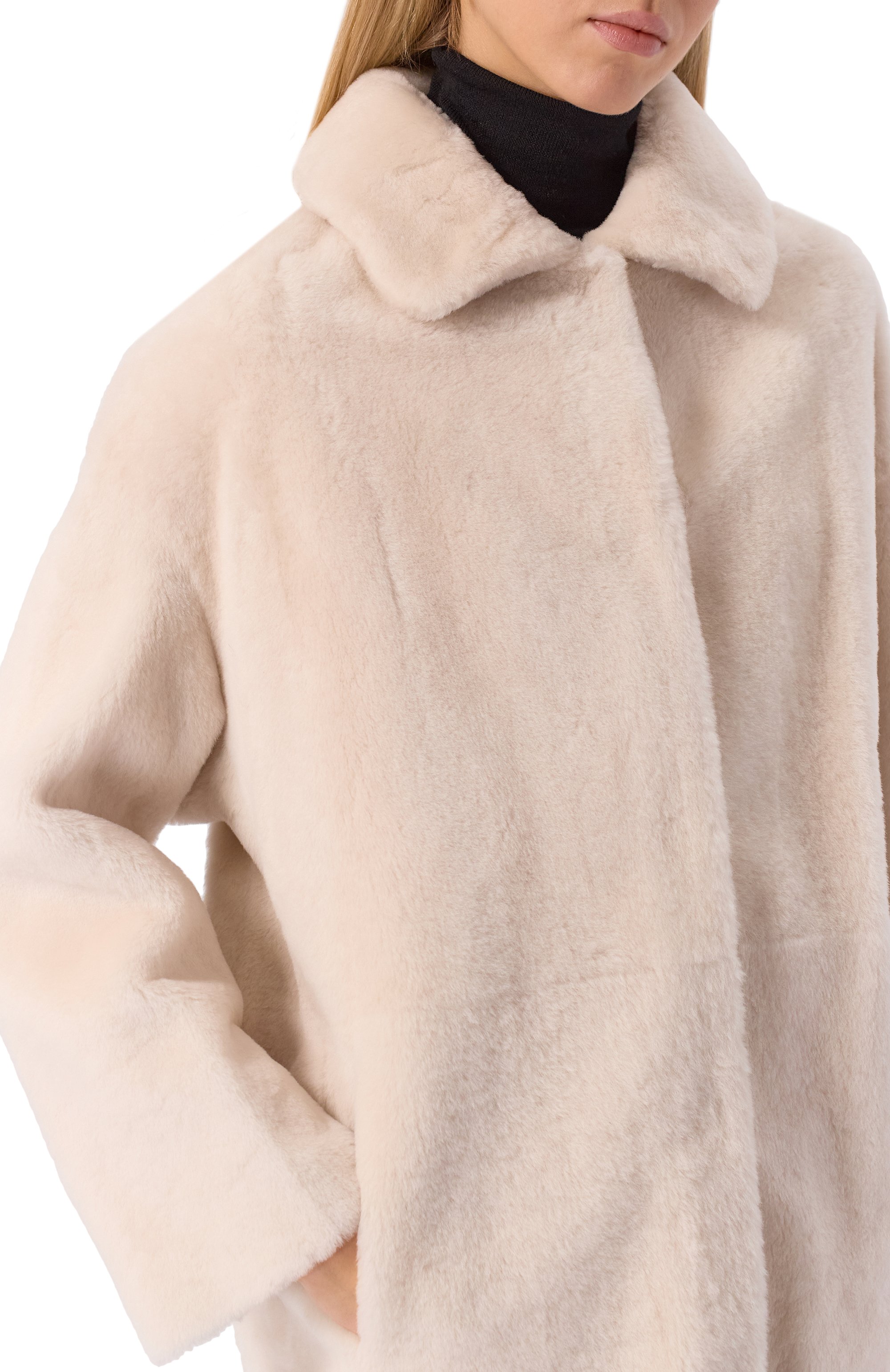 Двусторонняя дубленка из овчины MANZONI24, арт. 25M770R-S21, фото 5