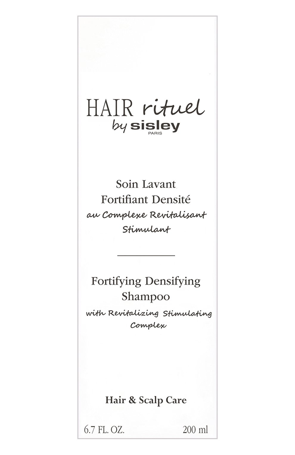 Укрепляющий уплотняющий шампунь fortifying densifying shampoo (200ml) HAIR RITUEL BY SISLEY, арт. 169410, фото 3
