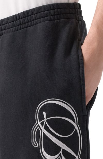 Хлопковые брюки BALENCIAGA черного цвета по цене 173500 руб., арт. 846917/TTVM8, фото 5 Хлопковые брюки BALENCIAGA, арт. 846917/TTVM8, фото 5