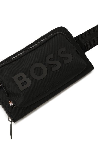 Текстильная поясная сумка BOSS черного цвета по цене 13800 руб., арт. 50503926, фото 3 Текстильная поясная сумка BOSS, арт. 50503926, фото 3