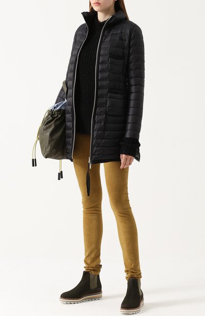 Стеганый пуховик на молнии с накладными карманами MONCLER, арт. C1-093-49853-94-53048, фото 2