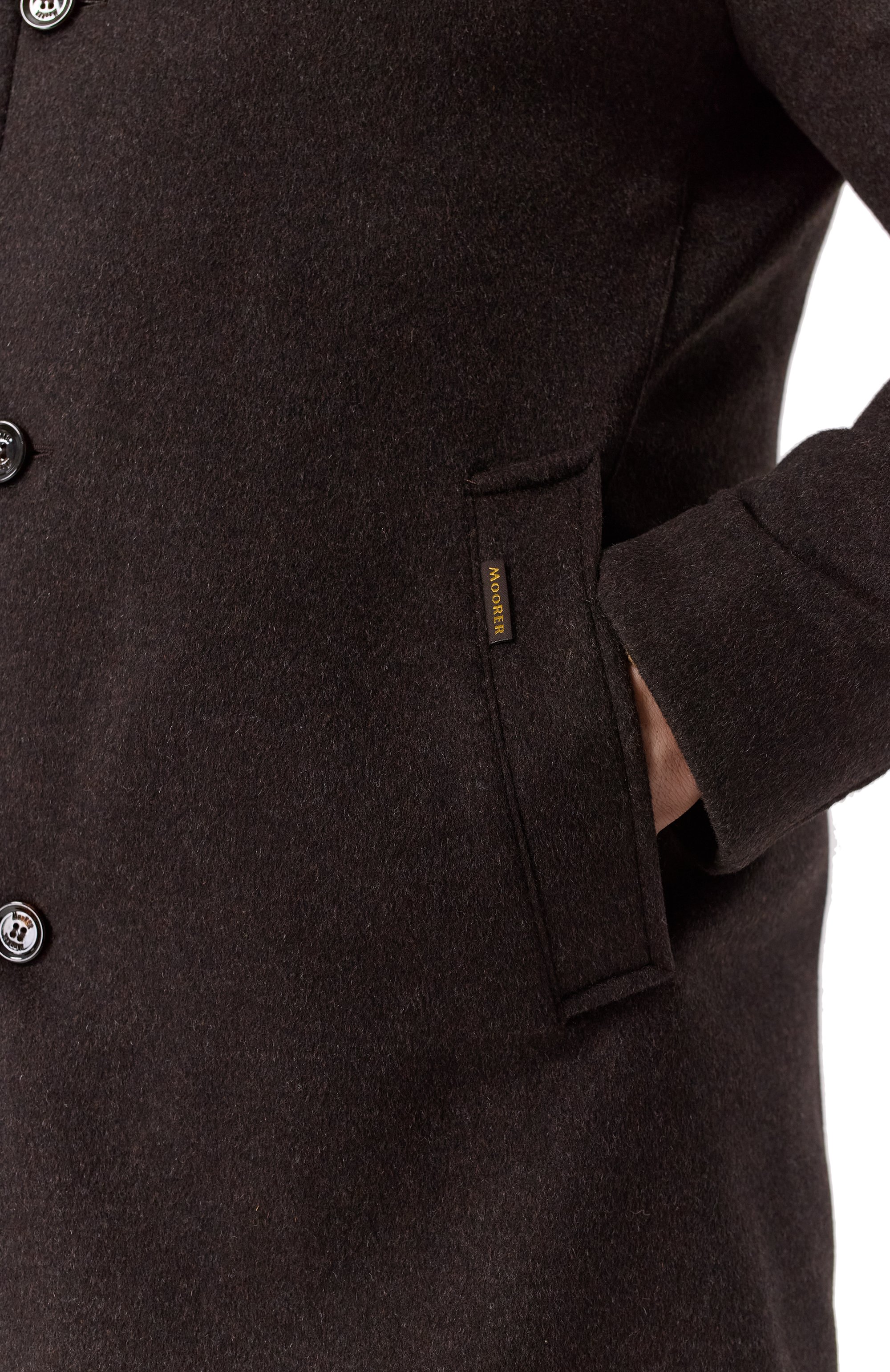 Пальто bond-fur с воротником из овчины MOORER, арт. B0ND/FUR-LE, фото 5