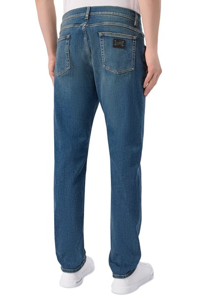 Джинсы regular DOLCE & GABBANA синего цвета по цене 78450 руб., арт. GYJCCD/G80W9, фото 4 Джинсы regular DOLCE & GABBANA, арт. GYJCCD/G80W9, фото 4