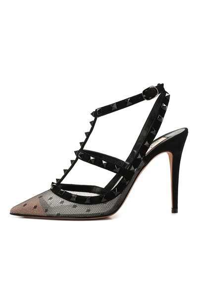 Текстильные туфли rockstud VALENTINO, арт. TW2S0393/CIH, фото 3