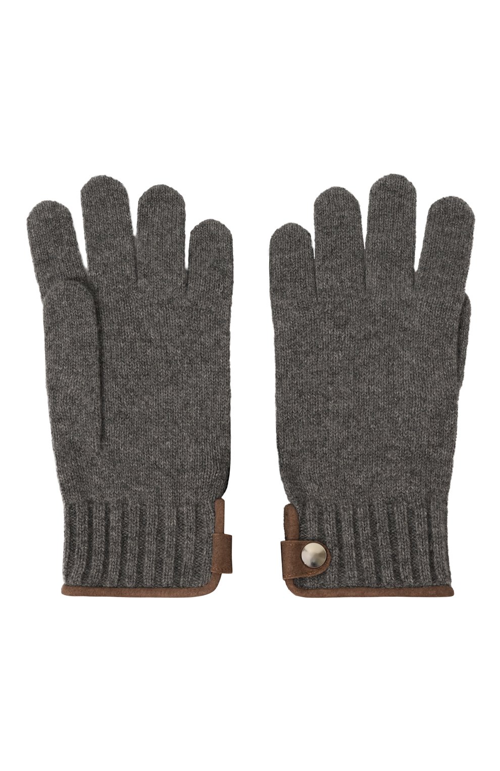 Кашемировые перчатки ANDREA CAMPAGNA серого цвета по цене 38350 руб., арт. 24UGUANTI/XL1, фото 2 Кашемировые перчатки ANDREA CAMPAGNA, арт. 24UGUANTI/XL1, фото 2