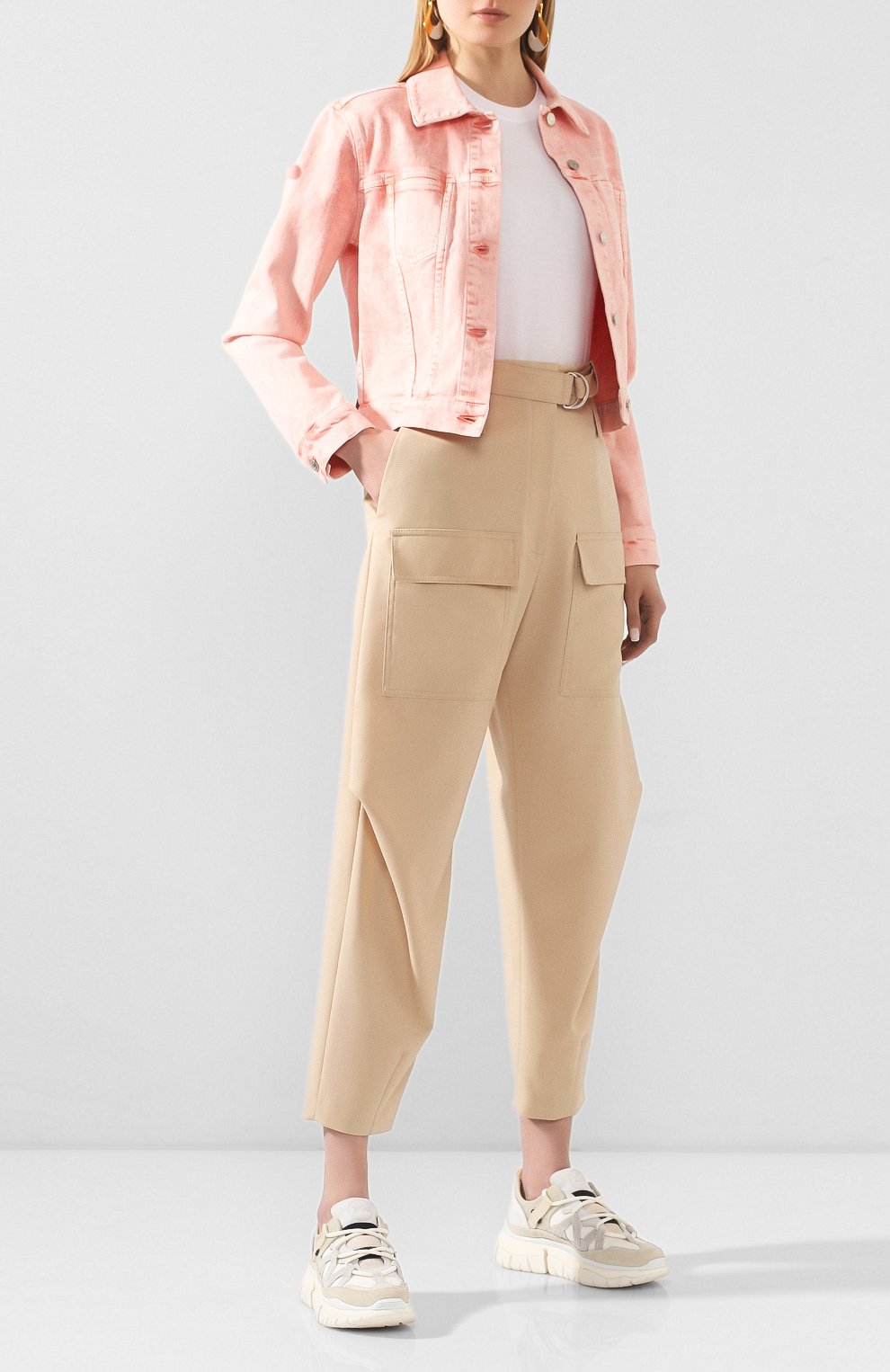 Шерстяные брюки STELLA MCCARTNEY бежевого цвета по цене 56650 руб., арт. 600604/S0A41, фото 2 Шерстяные брюки STELLA MCCARTNEY, арт. 600604/S0A41, фото 2