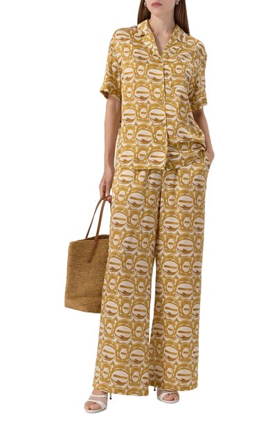 Шелковые брюки ХОХЛОМА Х АЛЕНА АХМАДУЛЛИНА, арт. WTP2116, фото 2