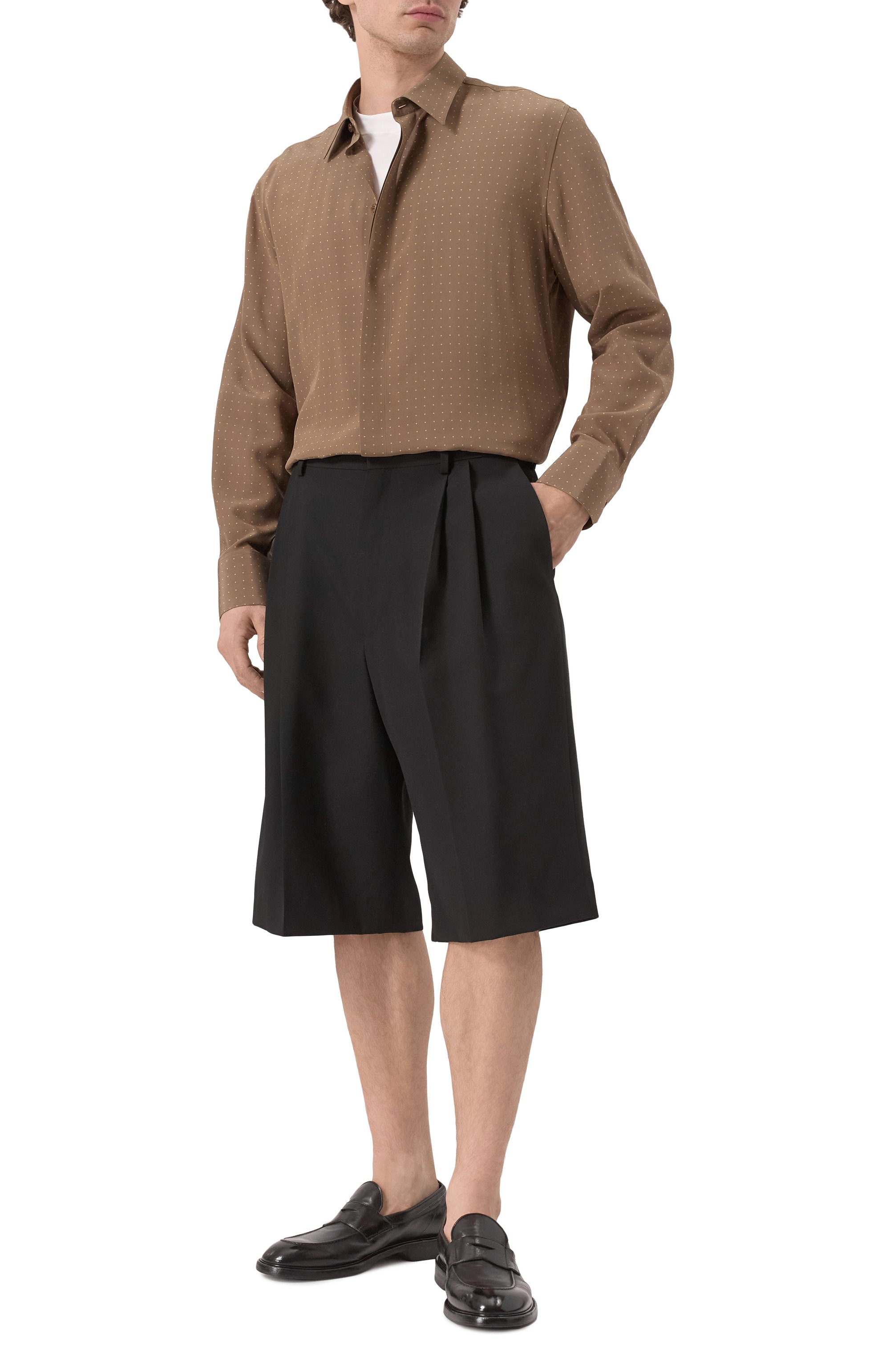 Шелковая рубашка SAINT LAURENT, арт. 819096/Y2L98, фото 2