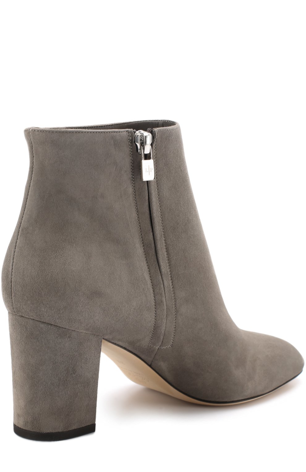 Замшевые ботильоны на устойчивом каблуке LORO PIANA, арт. FAF8180, фото 4