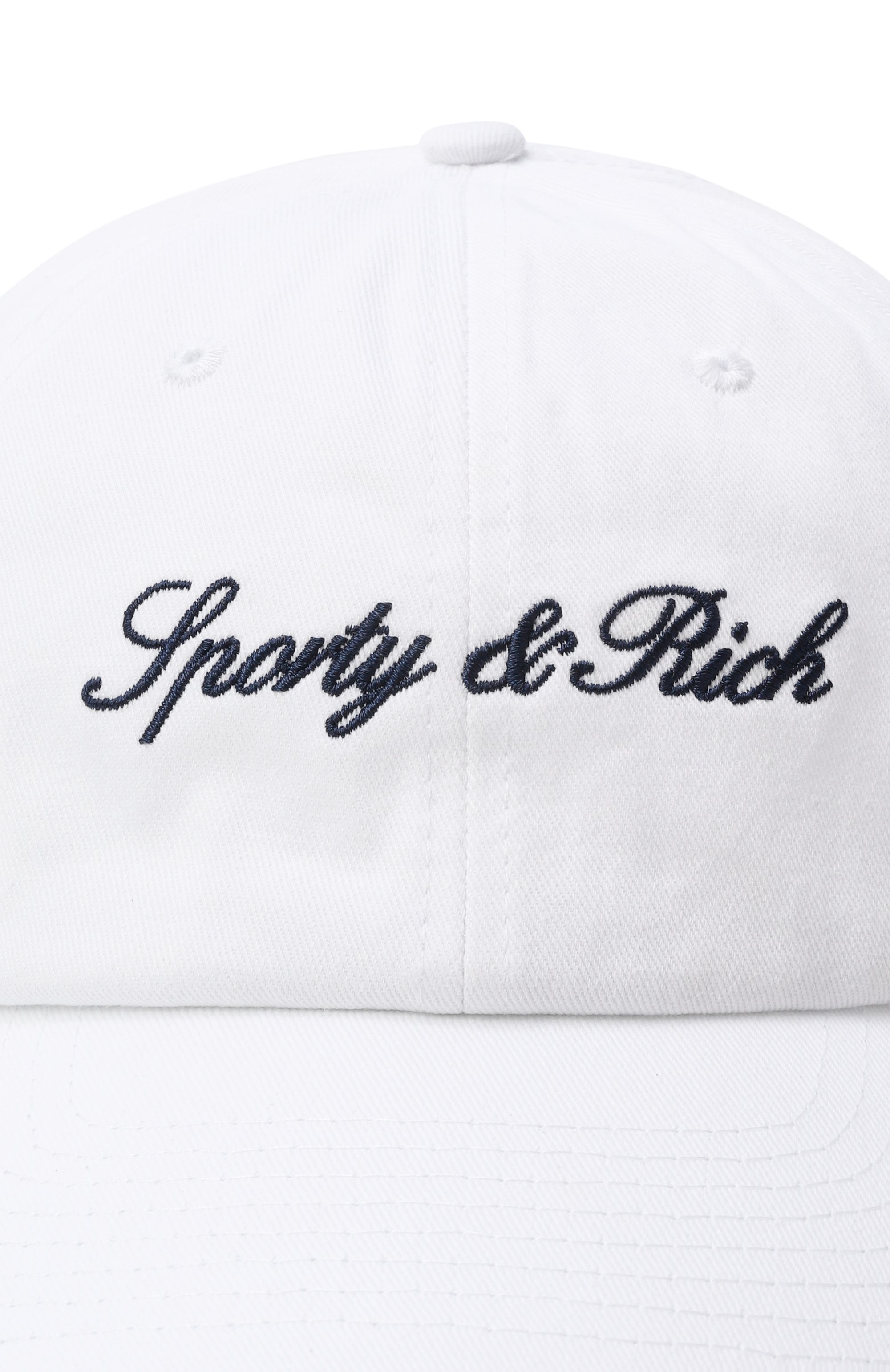 Хлопковая бейсболка SPORTY AND RICH, арт. AC07968329WH01, фото 3
