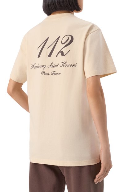 Хлопковая футболка sporty & rich x le bristol paris SPORTY AND RICH, арт. T0043517619CR01, фото 4