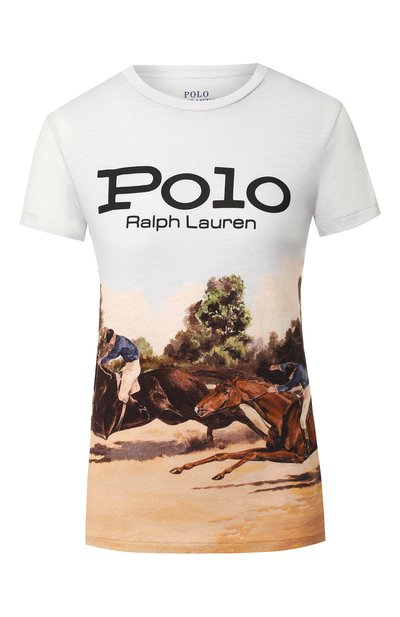 Женская хлопковая футболка POLO RALPH LAUREN, арт. 211763478