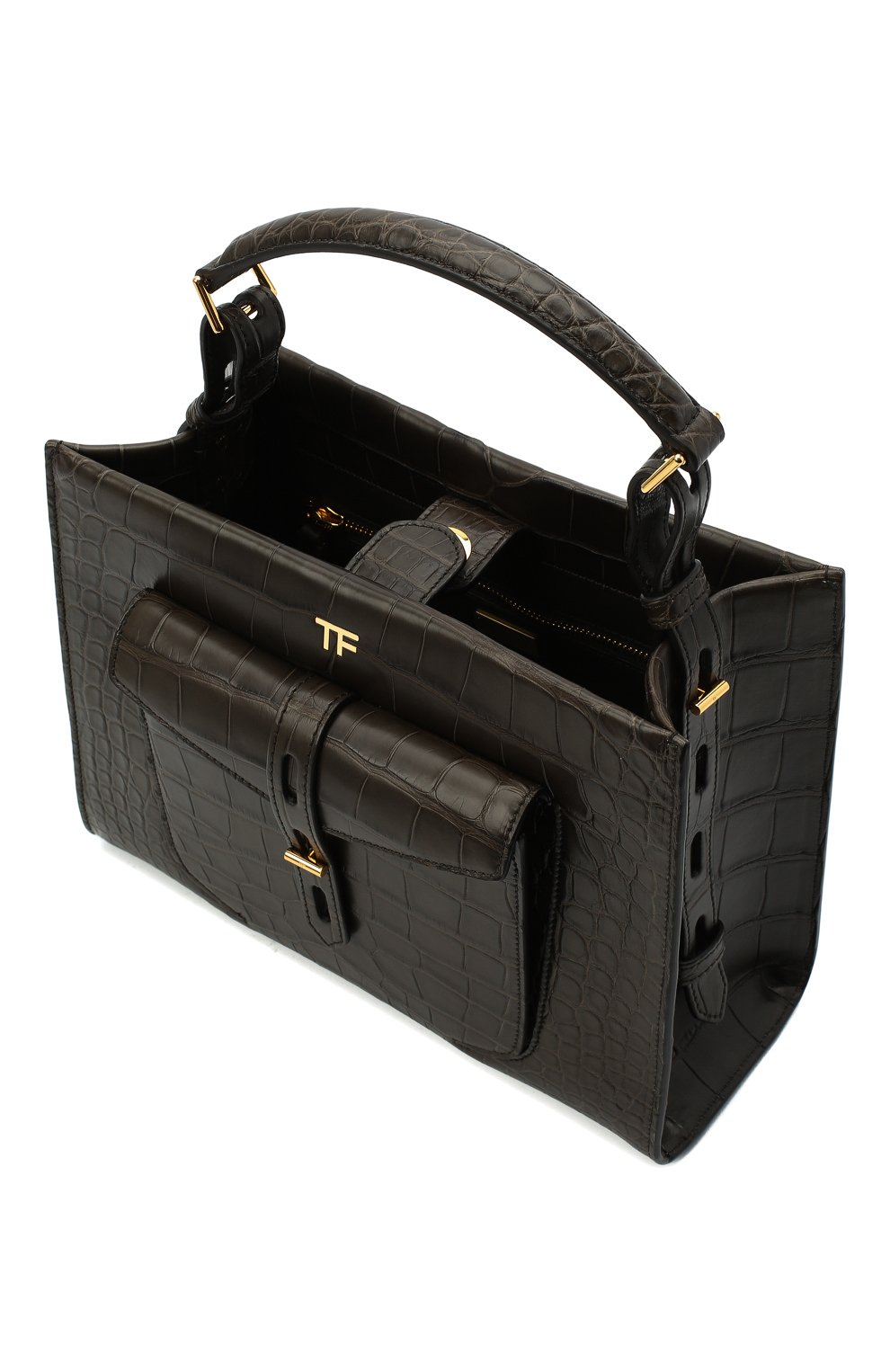 Сумка t twist small из кожи аллигатора TOM FORD, арт. L1203T-EAL001/AMIS, фото 4