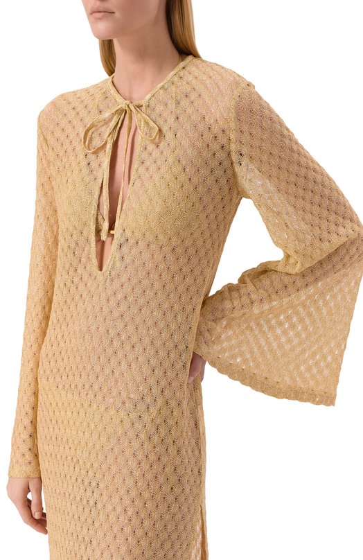 Платье из вискозы Missoni MC26SQ04/BR014R Золотой  MC26SQ04/BR014R Фото 4