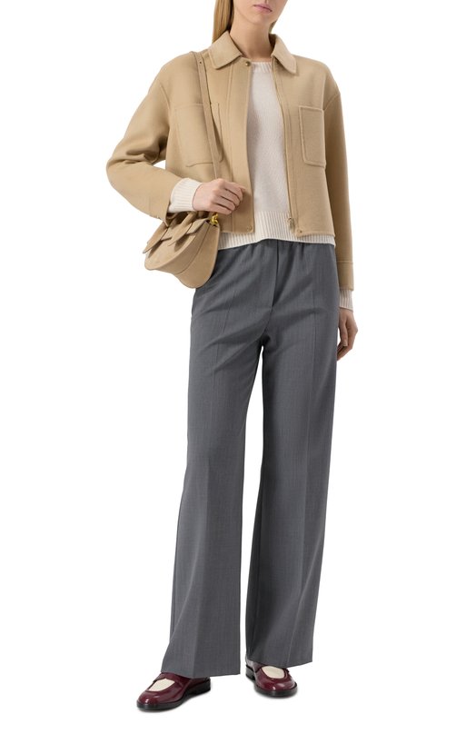 Шерстяная куртка Max Mara Studio MADIS0N Бежевый  MADIS0N Фото 2