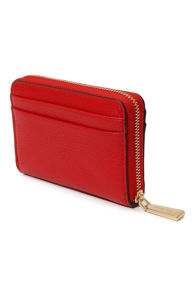 Женский кожаный футляр для кредитных карт MICHAEL MICHAEL KORS красного цвета, арт. 34S1GT9Z1L | Фото 2 (Материал: Натуральная кожа; Нос: Не проставлено)