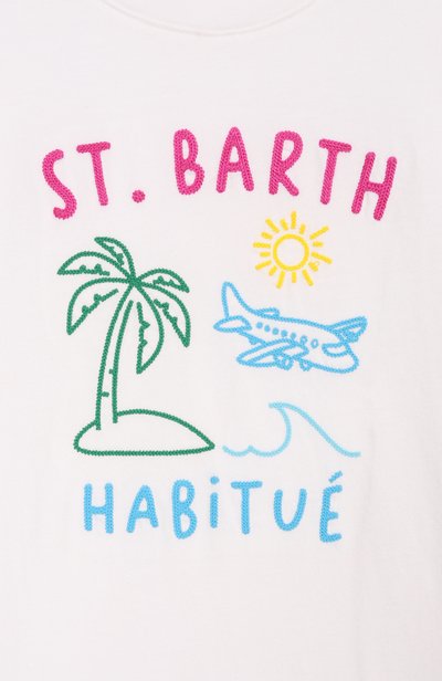 Хлопковая футболка MC2 SAINT BARTH белого цвета по цене 9950 руб., арт. ELLY001-00320L/ELLY, фото 3 Хлопковая футболка MC2 SAINT BARTH, арт. ELLY001-00320L/ELLY, фото 3
