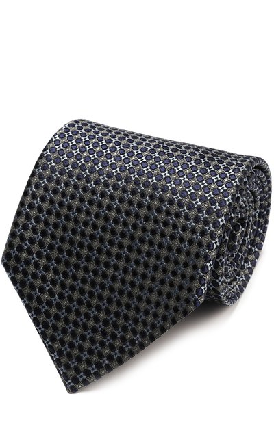 Мужской шелковый галстук с узором ZEGNA, арт. Z9E641XW