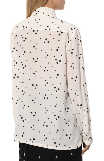 Шелковая рубашка PRADA, арт. P498E-1YHN-F0A72-211, фото 4