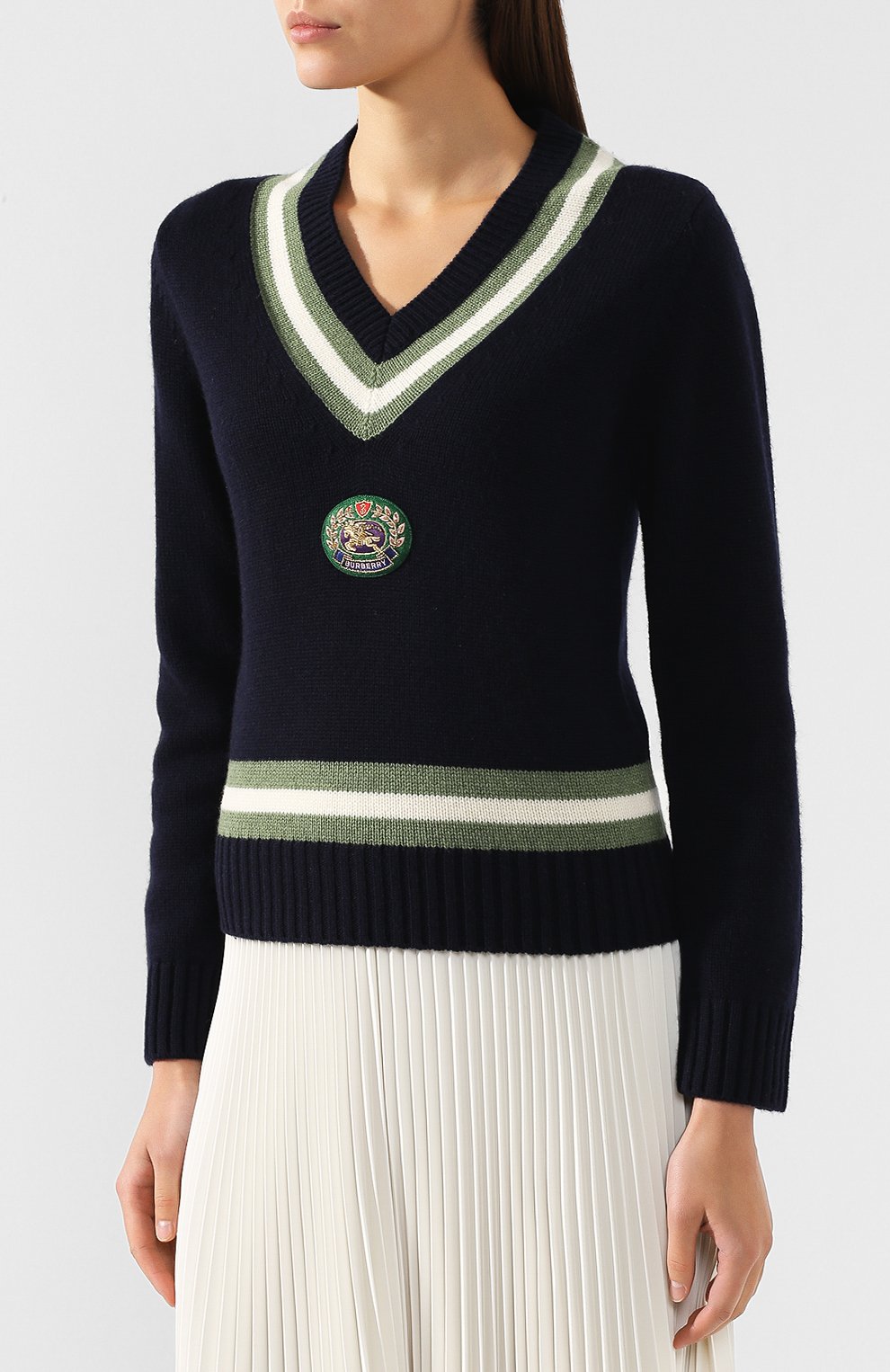 Пуловер из смеси шерсти и кашемира BURBERRY, арт. 8007851, фото 3