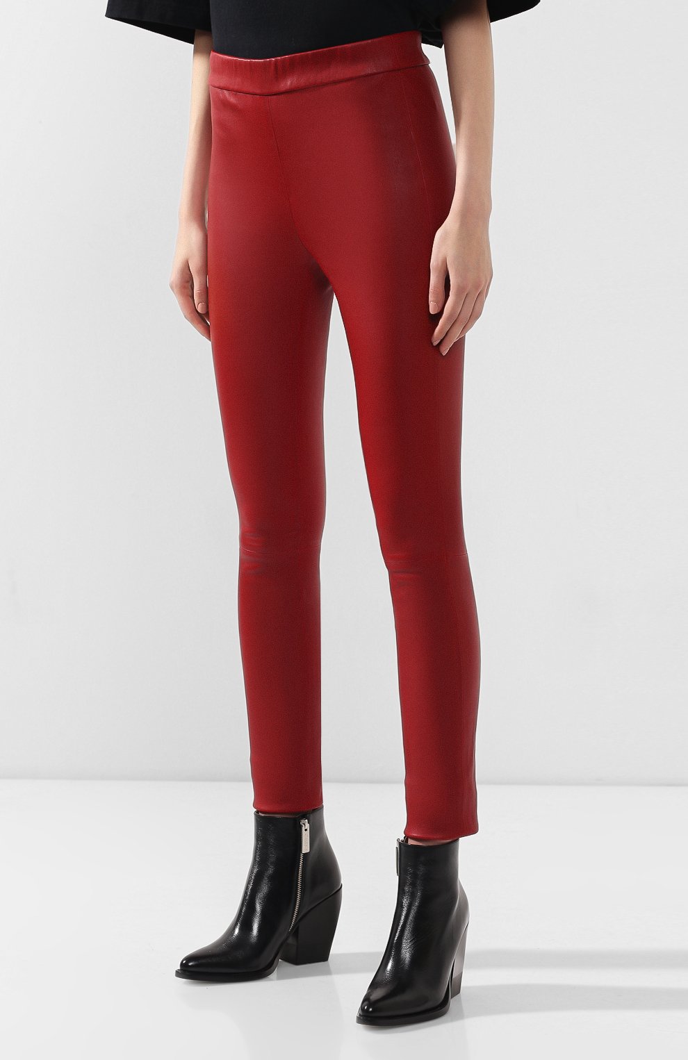 Кожаные легинсы HELMUT LANG, арт. J07HW201, фото 3