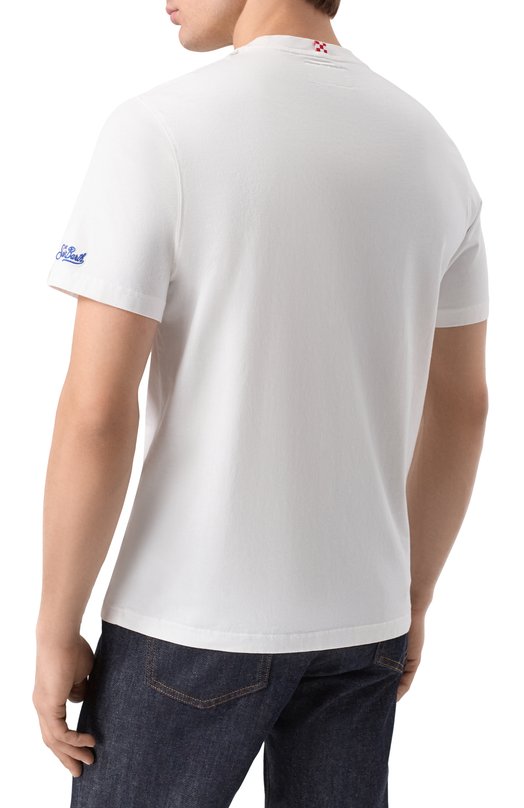 Хлопковая футболка MC2 Saint Barth ARN0001-00650I/ARN0TT Белый  ARN0001-00650I/ARN0TT Фото 4