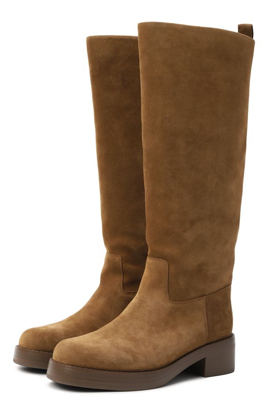 Замшевые сапоги 12 STOREEZ 134708 Коричневый 134708