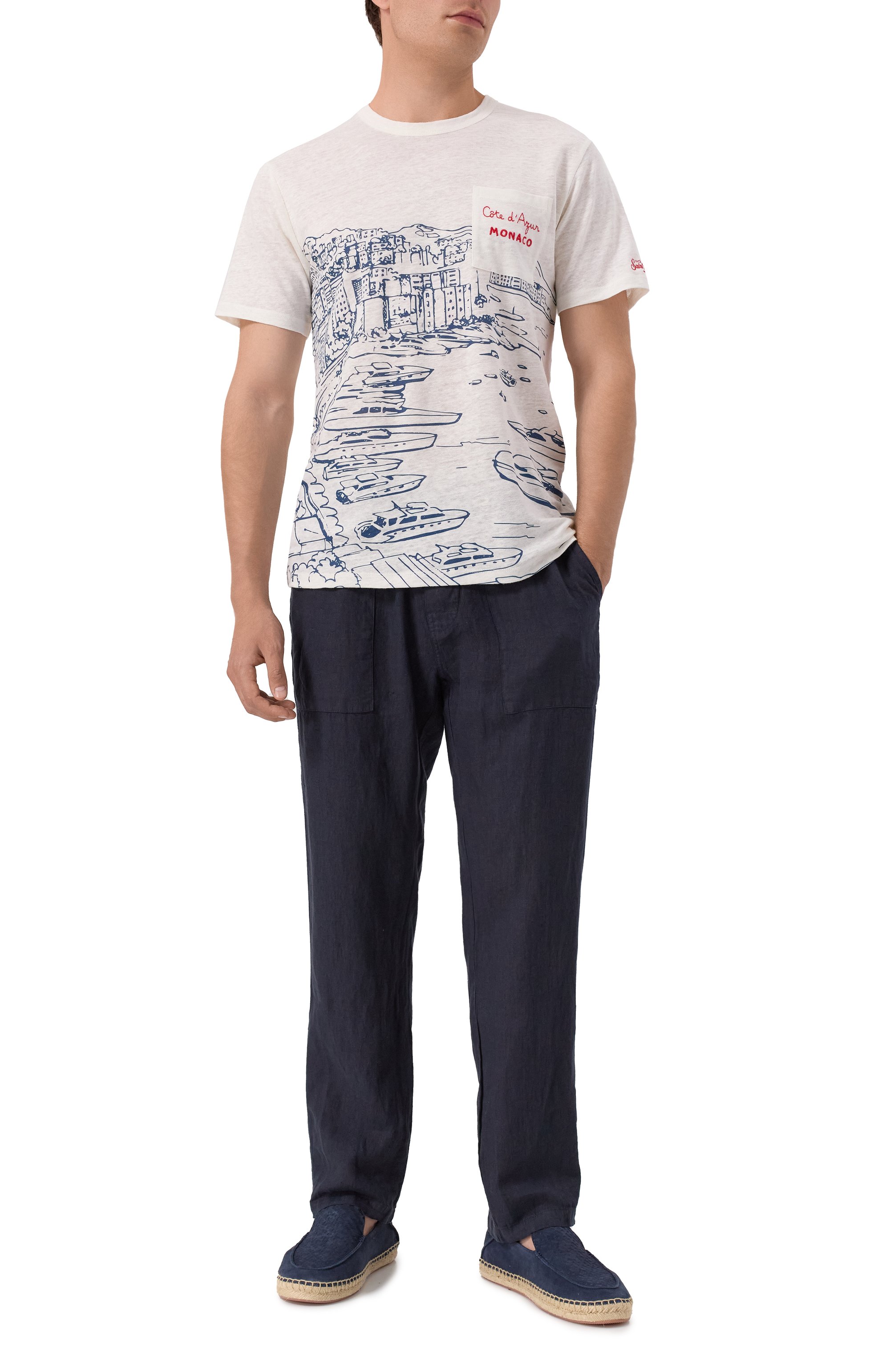 Льняные брюки MC2 SAINT BARTH, арт. STBM CALAIS/03145H, фото 2