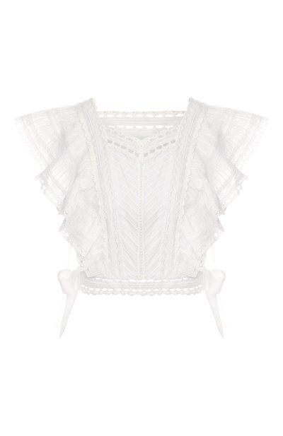 Женский хлопковый топ ZIMMERMANN, арт. 5019THEA