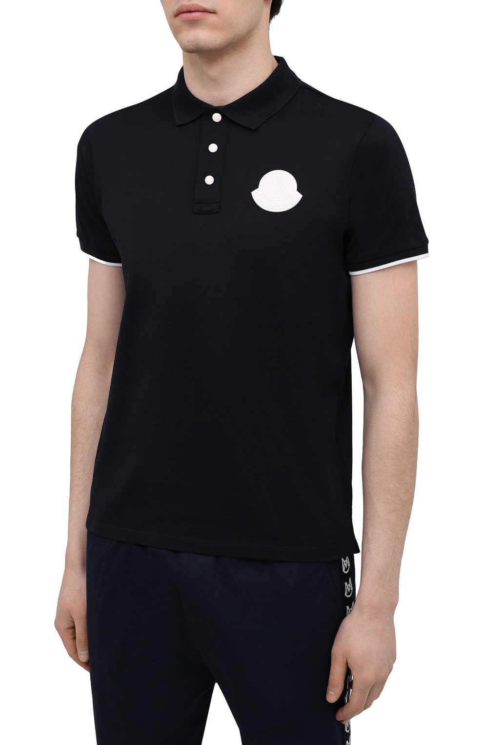 Хлопковое поло MONCLER, арт. G1-091-8A724-00-84673, фото 3