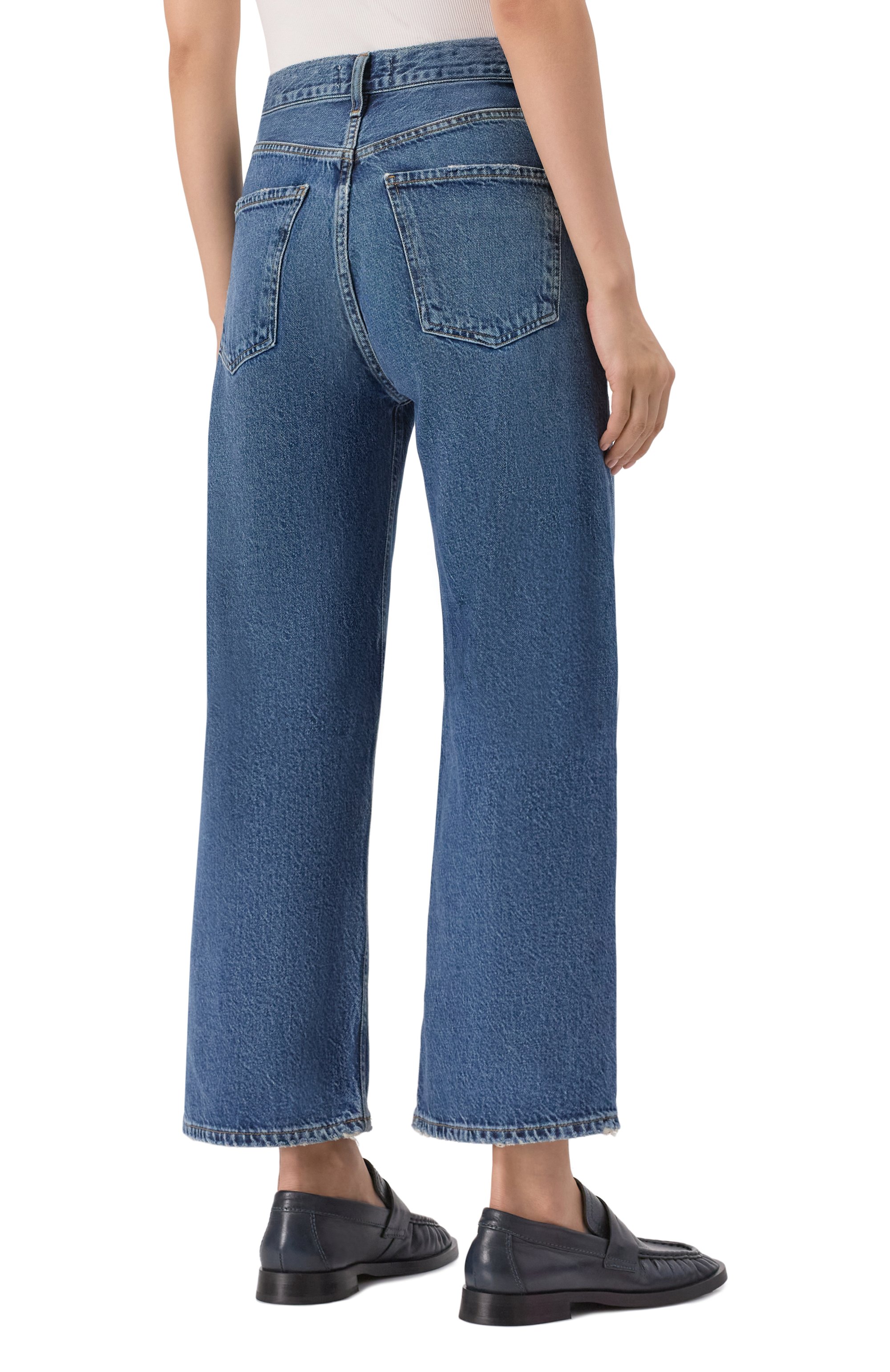 Джинсы ren AGOLDE темно-синего цвета по цене 52400 руб., арт. A91911604, фото 4 Джинсы ren AGOLDE, арт. A91911604, фото 4