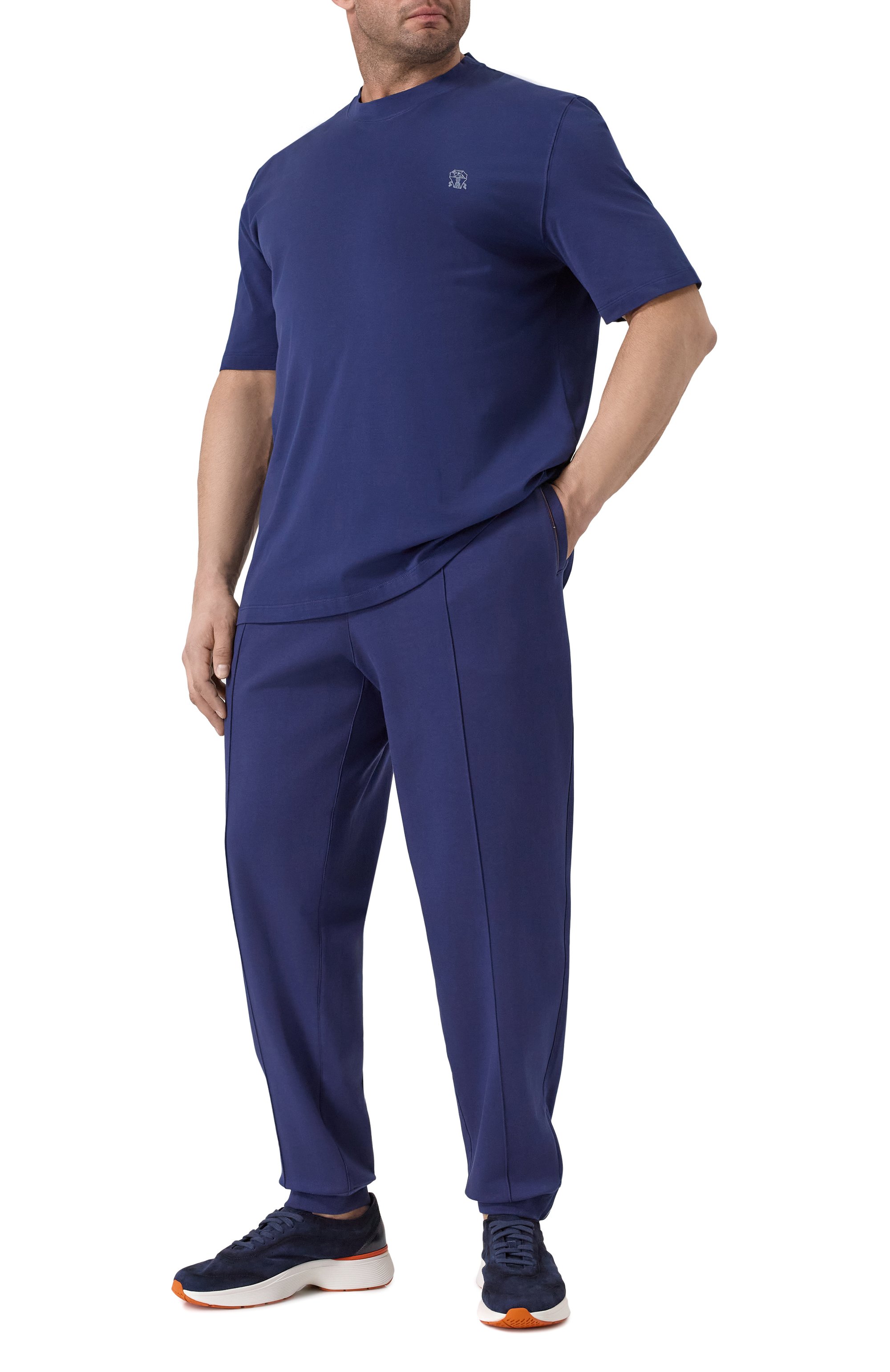 Хлопковые джоггеры BRUNELLO CUCINELLI, арт. MW8633315G, фото 2