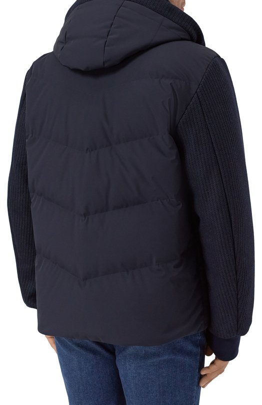 Комбинированная куртка Kiton UW2258V0441H02 Синий  UW2258V0441H02 Фото 4