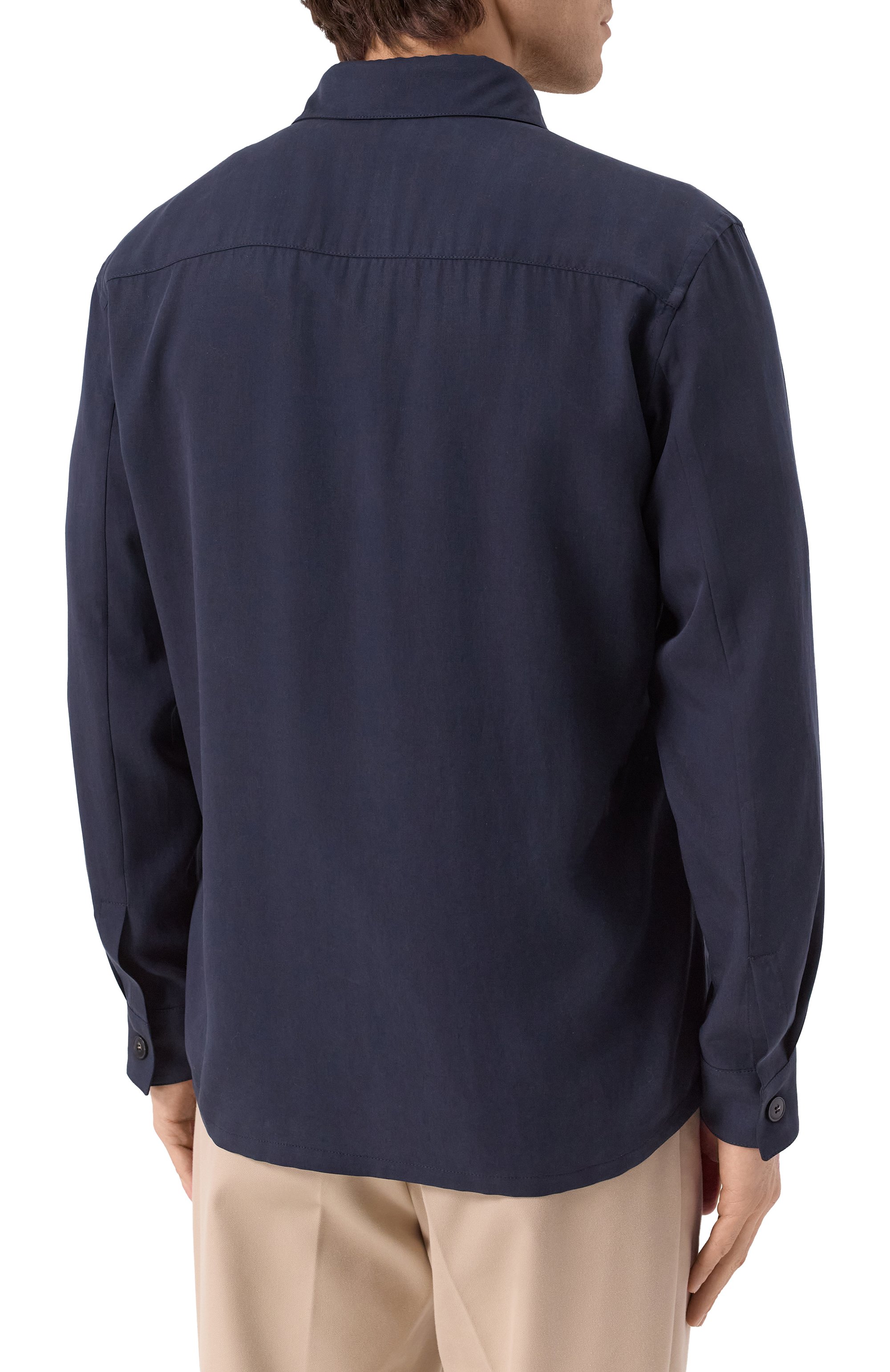 Рубашка из лиоцелла CANALI, арт. 31016/AE05574, фото 4