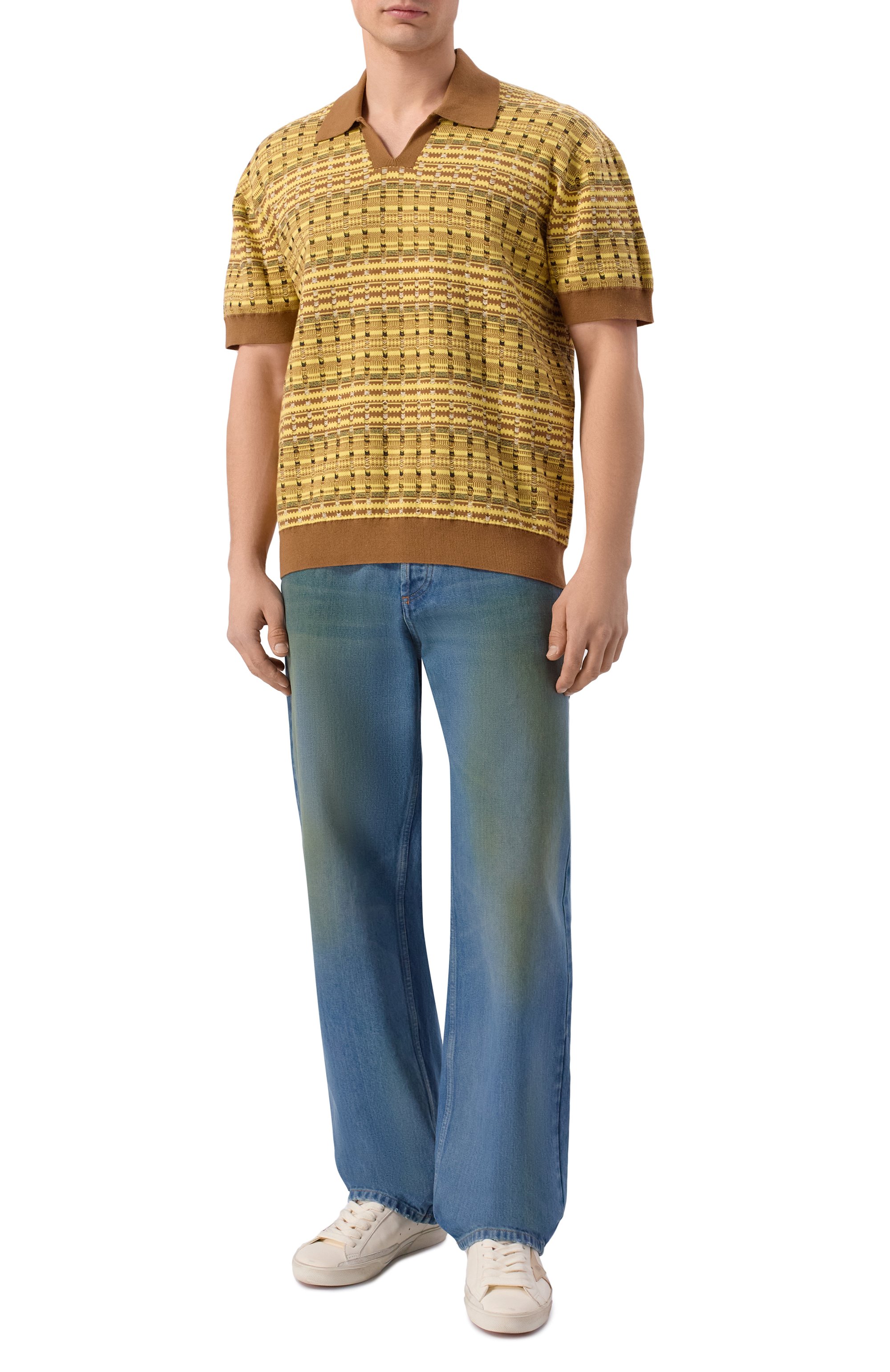 Хлопковое поло DROLE DE MONSIEUR, арт. K-P0207-C0209-YL, фото 2