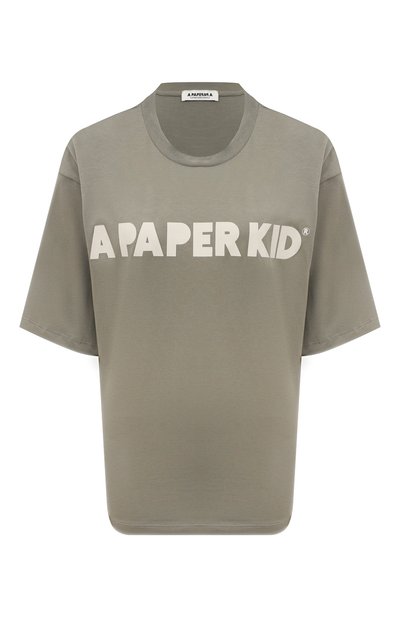 Женская хлопковая футболка A PAPER KID, арт. F3PKW0TH024