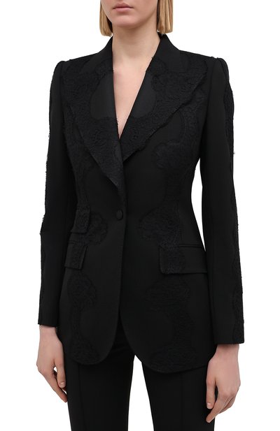 Жакет из шерсти и хлопка DOLCE & GABBANA, арт. F29IBT/FUBEI, фото 3