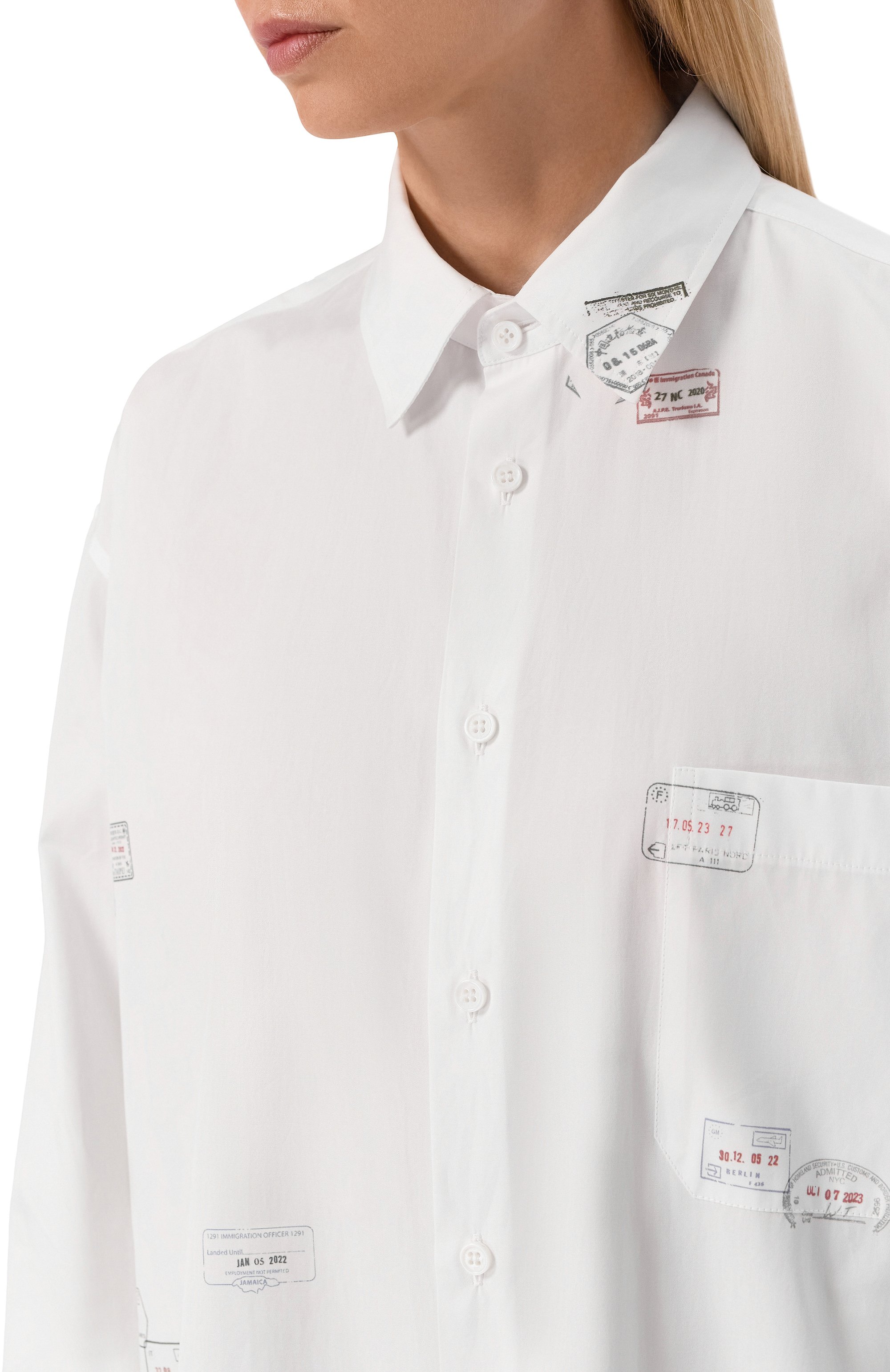 Хлопковая рубашка VETEMENTS, арт. UH76SH150W, фото 8