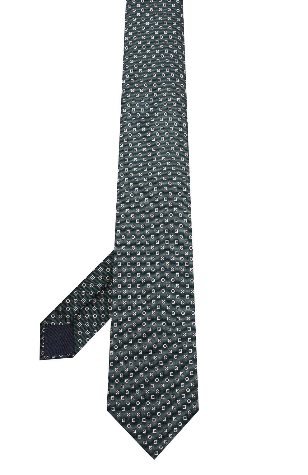 Шелковый галстук CORNELIANI зеленого цвета по цене 17400 руб., арт. 85U390-0120307/00, фото 2 Шелковый галстук CORNELIANI, арт. 85U390-0120307/00, фото 2