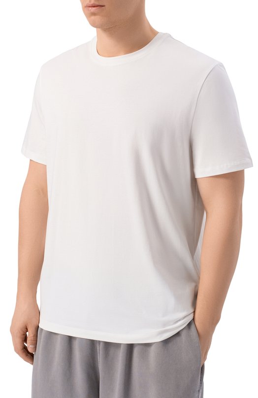 Хлопковая футболка 7 For All Mankind 7MR01237-WHT Белый  7MR01237-WHT Фото 3