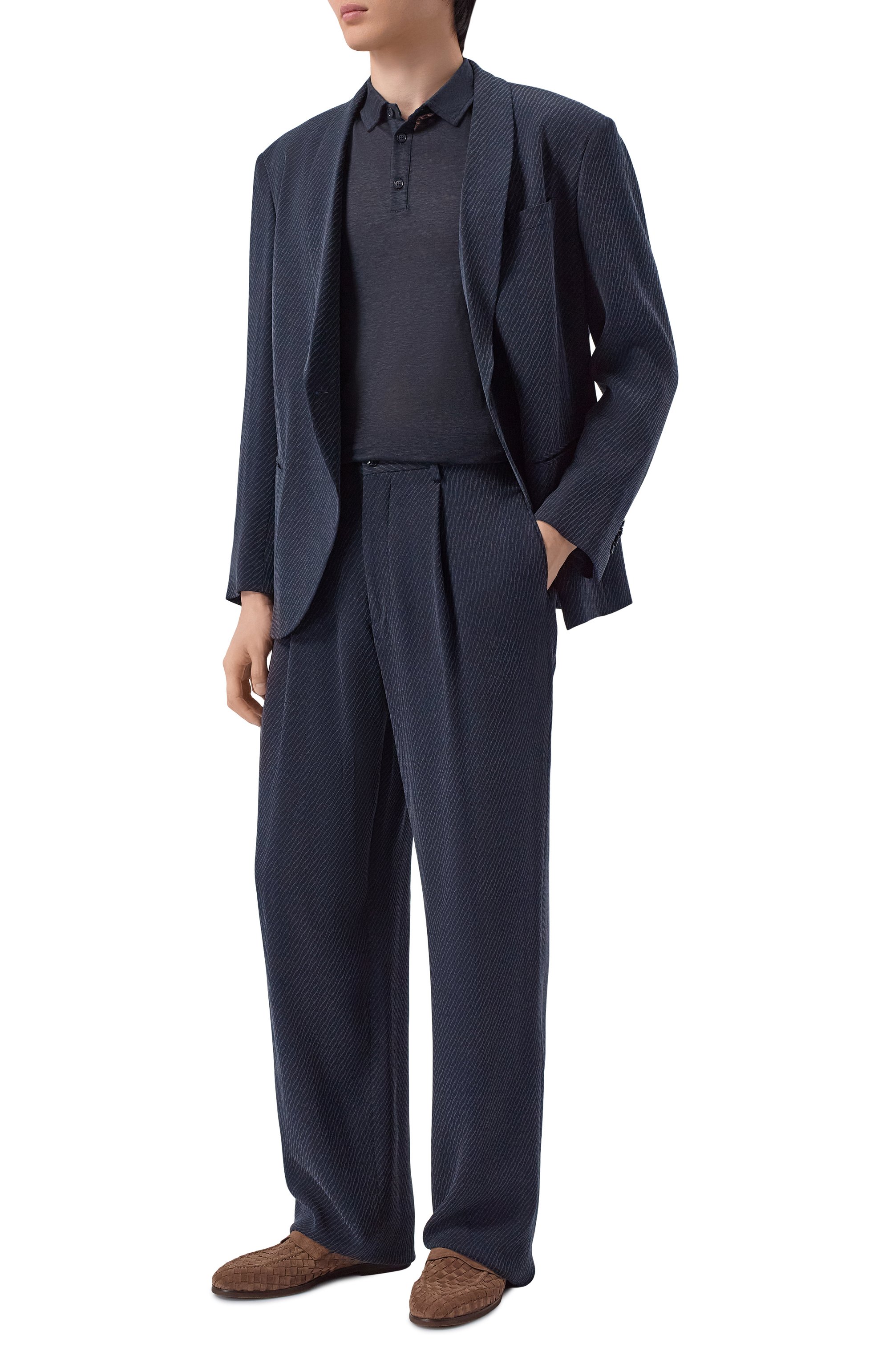 Льняное поло GIORGIO ARMANI, арт. 3RSF80/SJJMZ, фото 2