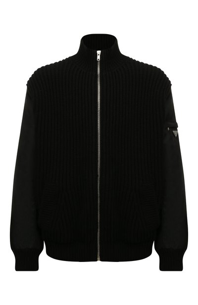 Мужской кашемировый кардиган PRADA, арт. UMG128-10F6-F0002-212