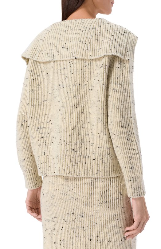Шерстяной кардиган Bottega Veneta 838107/V5LV0 Кремовый  838107/V5LV0 Фото 4