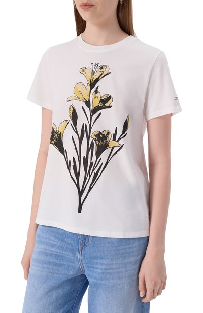 Хлопковая футболка WEEKEND MAX MARA, арт. GUGLIA, фото 3