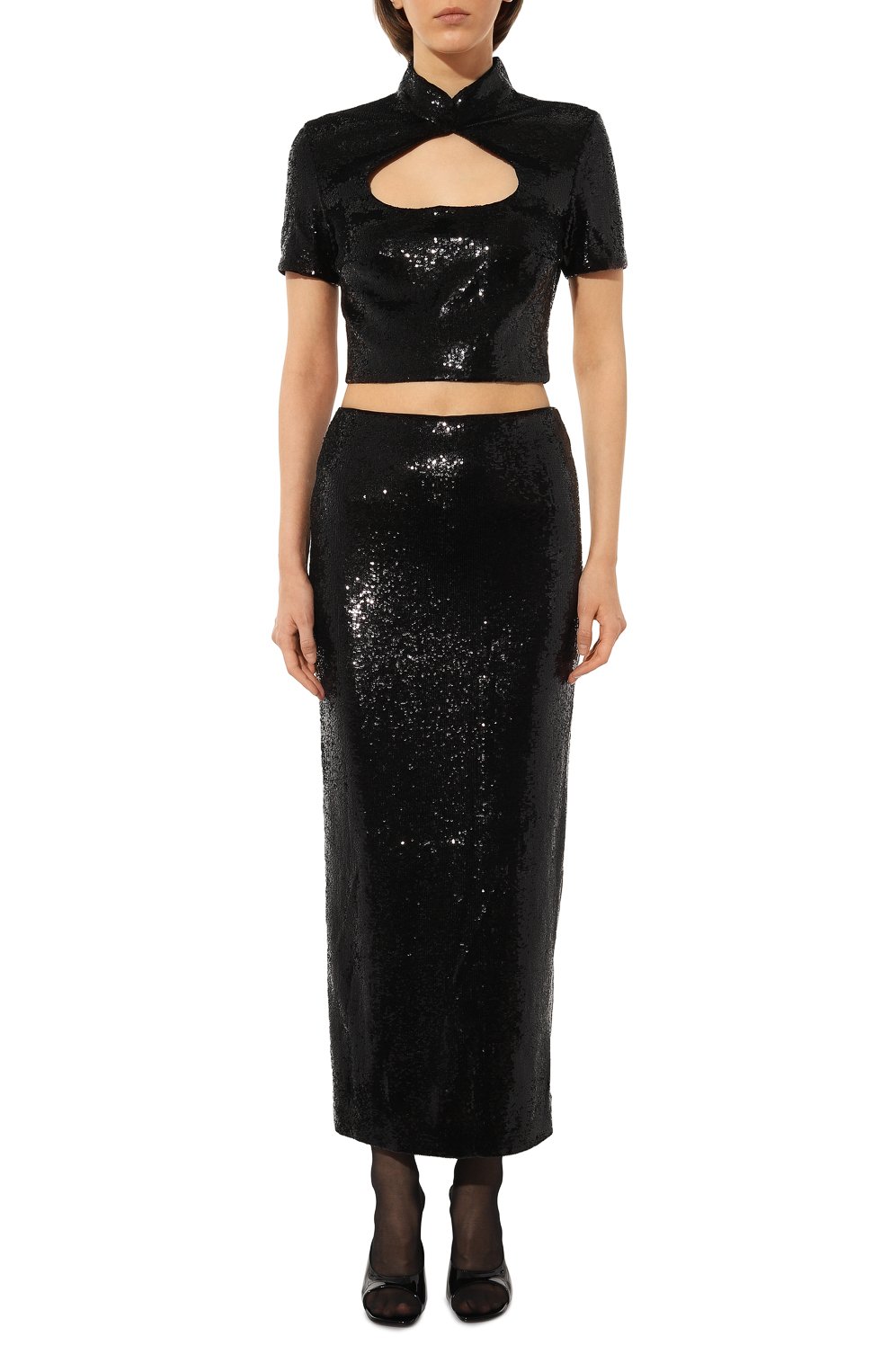 Юбка с отделкой пайетками KALMANOVICH, арт. SS23K18, фото 2