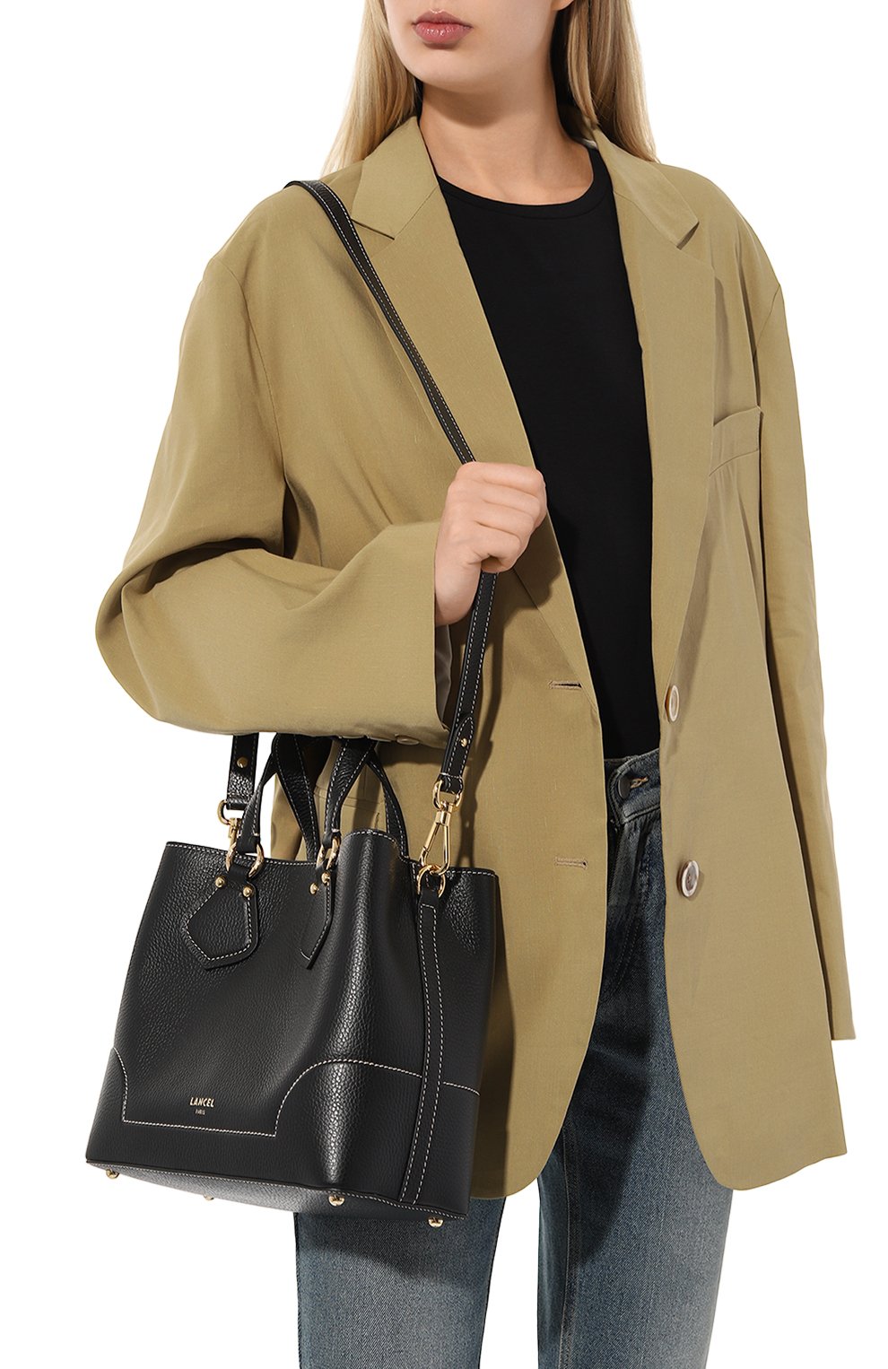 Сумка neo izy small LANCEL черного цвета по цене 68200 руб., арт. A12133, фото 2 Сумка neo izy small LANCEL, арт. A12133, фото 2