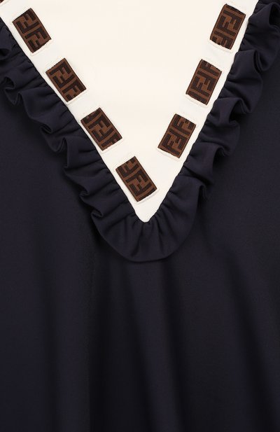 Платье из смеси хлопка и вискозы FENDI, арт. JFB294/A7L0/6A-8A, фото 3