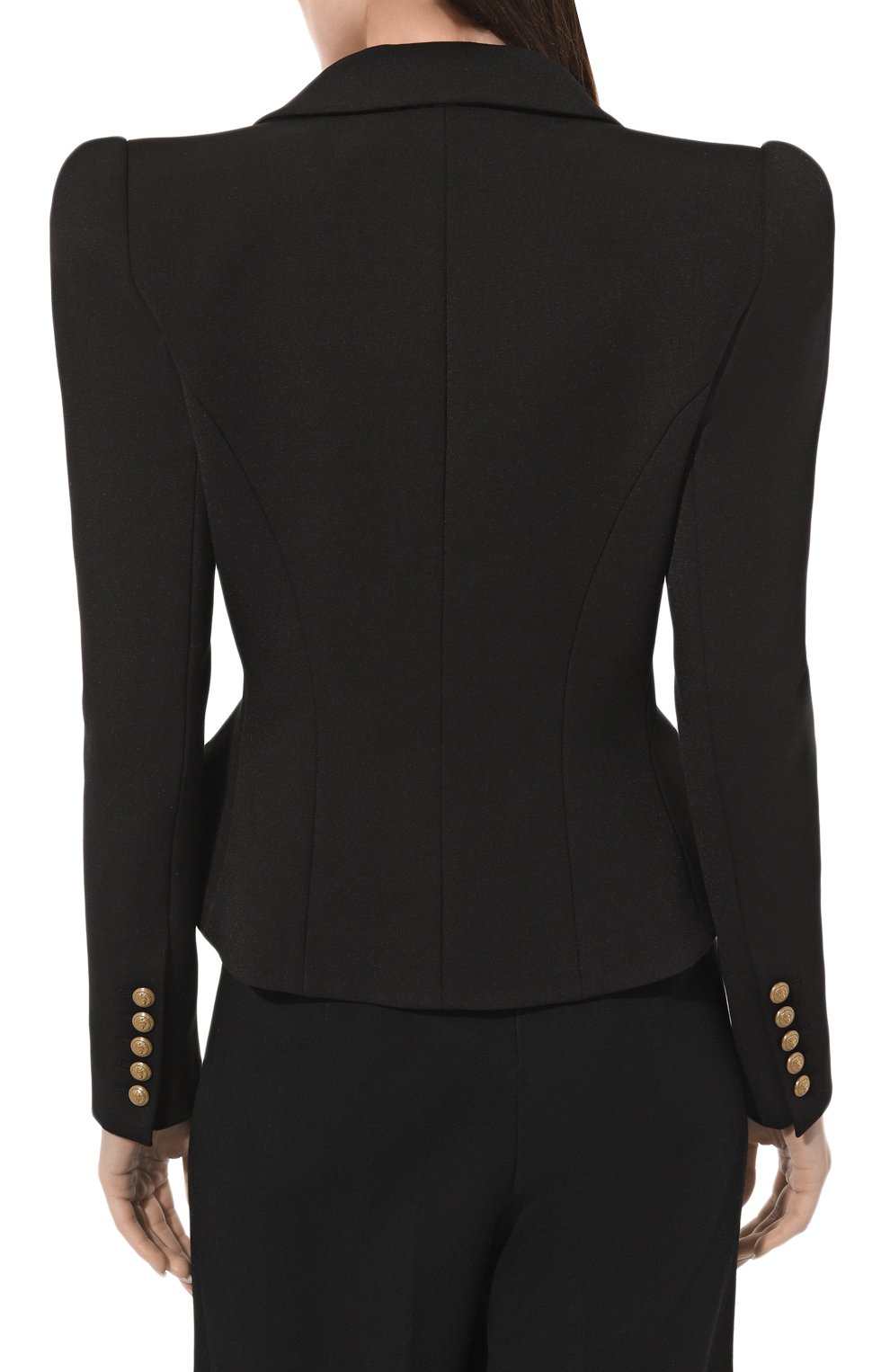 Жакет BALMAIN черного цвета по цене 288500 руб., арт. AF1SE007CC77, фото 4 Жакет BALMAIN, арт. AF1SE007CC77, фото 4