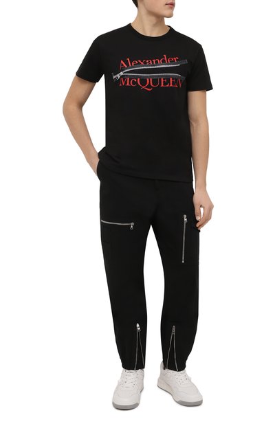 Хлопковая футболка ALEXANDER MCQUEEN, арт. 688189/QSZ8A, фото 2