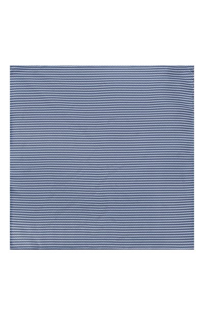 Шелковый платок GIORGIO ARMANI синего цвета по цене 10850 руб., арт. 360023/9P912, фото 3 Шелковый платок GIORGIO ARMANI, арт. 360023/9P912, фото 3
